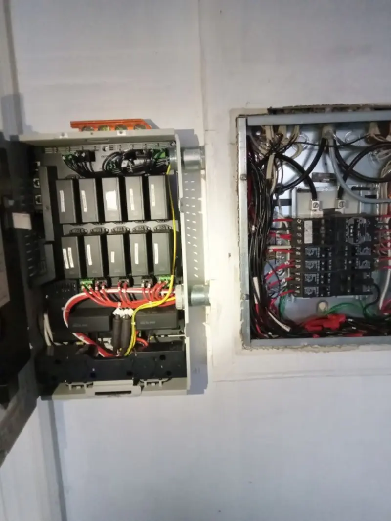 Electrical panel upgrade completed for Security Camera Wiring in Fruitport